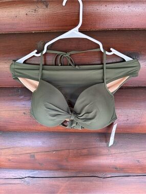 NWT J.Crew olive green bikini